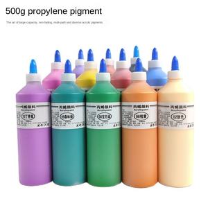 Pigmento Acrilico in Bottiglia Grande da 500 ml, Vendita all'Ingrosso dalla Cina, per Graffiti per Bambini, <span class=keywords><strong>Pittura</strong></span> su Gesso e Bambole, per Asili - Product Image 1