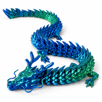 Figurine de dragon chinois articulée en plastique imprimé en 3D, fabriquée en Chine, disponible en plusieurs coloris, pour les 14 ans et plus, unisexe