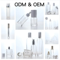Décoration personnalisée de qualité supérieure, nouveau design, vaporisateur dégradé et impression sur feuille d'aluminium, tête de pompe à émulsion, bouteille en verre givrée de 150ml