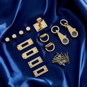 Accessori Hardware per borse di design di alta qualità di lusso lucchetto per borsa 24k placcato oro Ermes Kelli Bag Lock