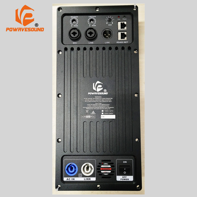 DP Series 2 Way Speaker Amplifier 400+150W Board for 12 15 Inch Active Professional Speaker Built-in Audio Processor DSP Chip