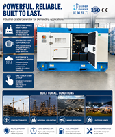 Groupe électrogène diesel silencieux monophasé/triphasé certifié CE ISO U+POWER 25KVA 50KVA 50Hz avec démarrage automatique ATS pour usage commercial et de secours