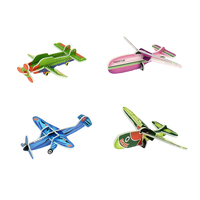 Vente en gros de puzzles en mousse 3D d'avions, jouets éducatifs pour enfants, assemblage de modèles d'avions en mousse, jouets artisanaux DIY, cadeau promotionnel