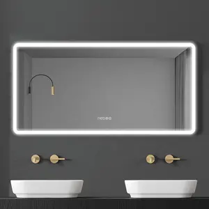 Moderne Wand Smart Mirror beleuchtete Badezimmer Antifog Spiegel Led Badezimmers piegel mit LED-Licht