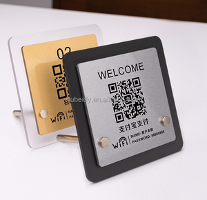 Tùy chỉnh mã QR dấu hiệu chủ Tabletop hiển thị đứng - Product Image 1