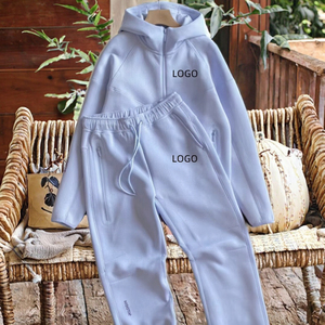 Ensemble décontracté ample pour homme automne, 100 % coton, multicolore, technique d'impression croisée, <span class=keywords><strong>col</strong></span> à <span class=keywords><strong>capuche</strong></span>, vêtements de sport pour couples - Product Image 3