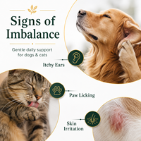 Complément Liquide Premium pour Animaux de Compagnie : Soutien Contre les Mycoses à Base d'Origan et d'Extrait de Neem pour le Bien-être Quotidien des Chiens et des Chats