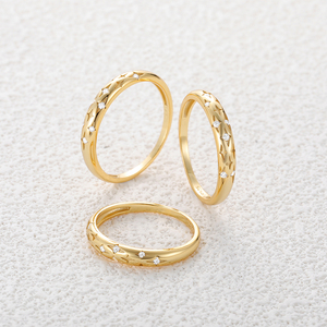 Anillo de Compromiso CANNER S925 de Plata de Ley con Estrella de Moissanita, Chapado en Oro Real de 18k, Alta Calidad - Product Image 3