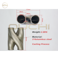 Tuyau d'échappement Z en acier inoxydable 316, modèle M5, 2,5 pouces, 3 pouces, pièces de performance automobile de haute qualité