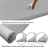 Tapis d'activités pour enfants 2026 anti-chute, en mousse à pente amovible, tapis antidérapant avec housse lavable, tapis tatami