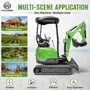 FULCORE <span class=keywords><strong>Recrutement</strong></span> d'agents mondiaux : Excavatrice sur chenilles 1 tonne et 1,8 tonne avec protection de cylindre pour jardinage, agriculture et aménagement paysager - Product Image 3