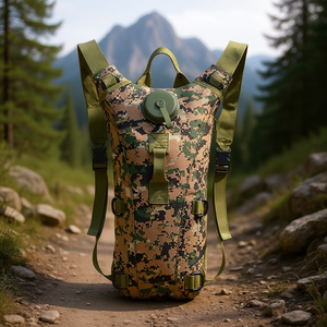 Sac à dos d'hydratation Jungle 60-100 Fl Oz, léger, imperméable, camouflage, pour la randonnée, les sports de plein air - Product Image 2