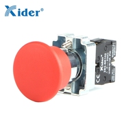 Interrupteur à bouton-poussoir d'urgence champignon DB2-BC42 /XB2-BC42 rouge