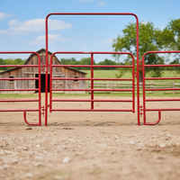 Panneaux d'élevage de haute qualité 12ft 16ft, panneaux ovales galvanisés pour bovins, clôture pour moutons et chevaux et portails de 6ft de haut pour cour