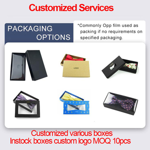 Juego de corbatas y pañuelos clásicos para hombre, caja de embalaje, clip de <span class=keywords><strong>corbata</strong></span>, Cuadrado de bolsillo y juego de gemelos en caja de regalo - Product Image 6