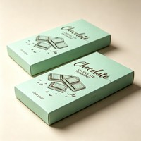 Boîte d'emballage pliable pour chocolat avec impression personnalisée, film mat UV, boîte en carton, boîte pliable pour aliments, biscuits au matcha