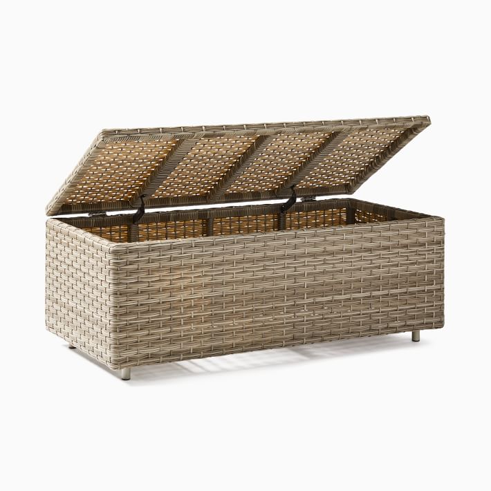 Wicker garden sets outdoor cushion storage box furniture storage trunk