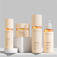 Ensemble de flacons cosmétiques haut de gamme en plastique ABS double couche avec pompe à lotion pour soins de la peau, crème, nettoyant visage