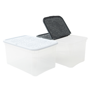 กล่องเก็บของโรโคโคพร้อมล้อ 570x390x290 มม. สำหรับเก็บของใต้เตียง - Product Image 1