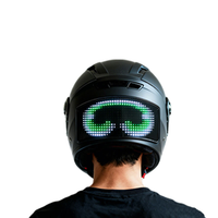 Pantalla LED para Casco de Motocicleta, Luz de Advertencia, Luz Trasera RGB para Ciclismo Nocturno, Personalizable, Pantalla LED de Alto Brillo Programable por Aplicación