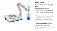 PH200EM Analyseur de qualité de l'eau de laboratoire PH/mV, conçu pour la recherche et le développement industriels, les tests environnementaux