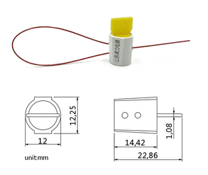 Sceaux rotatifs inviolables en <span class=keywords><strong>polycarbonate</strong></span> YC F-018, résistance à la traction de 85N, couleurs personnalisables pour l'électricité, l'eau et le gaz - Product Image 4