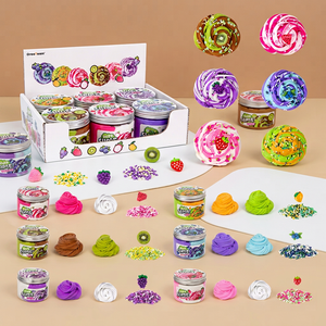 Kit de Pâte à Modeler Souple et Colorée Slime Shop, Pâte Polymère Extensible Thème Fête Fruitée, Jouet Éducatif DIY, 9 Couleurs pour Adolescents - Product Image 1