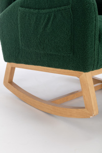 Velvet Modern Electric Rocking Chair Tufted High Back Upholstered Accent <b>Armchair</b> Living Room Bedroom Home Office Hotel - Product Image 2