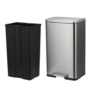 Cubo de basura de metal de <span class=keywords><strong>acero</strong></span> <span class=keywords><strong>inoxidable</strong></span> para hotel público de centro comercial de 13 galones - Product Image 5