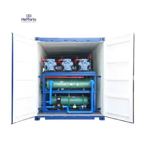Conteneur dans la machine à glaçons de machine de bloc de glace de taille de 40 pi JKB-20T refroidi par évaporation