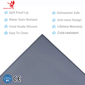 <span class=keywords><strong>Tapis</strong></span> d'alimentation antidérapant <span class=keywords><strong>pour</strong></span> <span class=keywords><strong>chien</strong></span> de qualité alimentaire à bord surélevé <span class=keywords><strong>pour</strong></span> éviter les déversements Napperon en silicone <span class=keywords><strong>pour</strong></span> bol d'aliments et d'eau <span class=keywords><strong>pour</strong></span> animaux de compagnie - Product Image 4