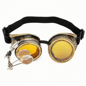Gafas de Sol Steampunk Redondas con Lupa, Estilo Punk Retro para Hombre y Mujer, Venta al Por Mayor - Product Image 4