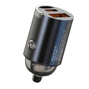 Mini chargeur de <span class=keywords><strong>voiture</strong></span> double port USB-A+USB-C, adaptateur de charge rapide pour iPhone Xiaomi Huawei Samsung, puissance de sortie PD 20W - Product Image 4