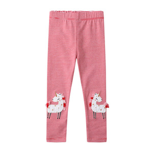 <span class=keywords><strong>Leggings</strong></span> per bambini di qualità con elastico in vita per bambini pantaloni ricamati a righe rosse autunno e ragazze vestono <span class=keywords><strong>Leggings</strong></span> - Product Image 1