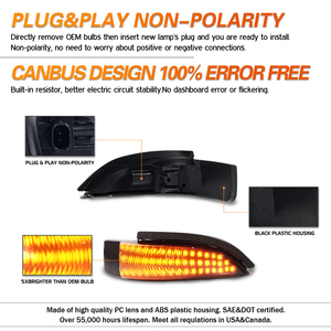 Luz de señal de giro de espejo de lámpara de coche LED dinámica para Toyota <span class=keywords><strong>YARIS</strong></span> CAMRY PRIUS C VIOS COROLLA VENZA - Product Image 3