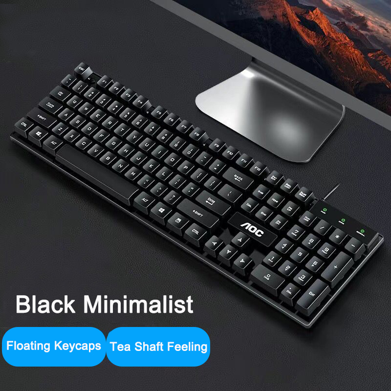 Black non-glossy single keyboard