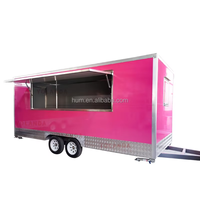 Remorque de cuisine mobile pour camping, camion de restauration carré entièrement équipé, camion de vente de kebab mobile