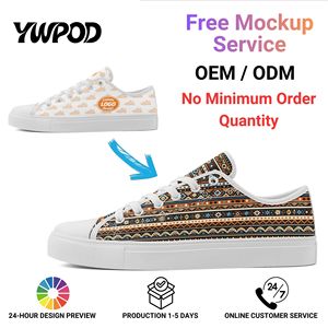 Scarpe in tela Boho personalizzabili con stampa su richiesta, all'ingrosso dalla fabbrica, OEM ODM, con logo personalizzato, sneakers casual FN027-26027050-3 - Product Image 1