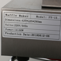 Gaufrier pour œufs/gaufres, en acier inoxydable, appareil de cuisson Commercial, offre spéciale,