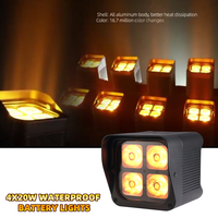 Haute Qualité Led Par Lumière Ip65 4X20w Étanche PAR Lumière Rgbwauv 6in1 Leds de Scène De Mariage Dj Uplight