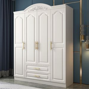 CBMmart Shaker Style porta a battente camera da letto bianca armadio armadi armadio moderno per i vestiti - Product Image 1