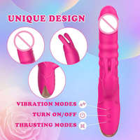 Vibrateur Lapin Pénétrant pour Femmes, Dildo Point G et Stimulateur Clitoridien, Jouet Sexuel pour la Masturbation Féminine