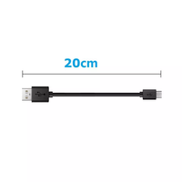 Câbles de charge USB courts de 0.2M et 20cm pour banque d'alimentation et téléphone portable