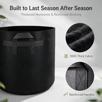 Sacs de culture pour semis à double couture pour herbes, coutures durables, serre, réutilisables, patio, anti-corrosion, culture de fruits