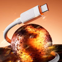Câble USB Type-C vers Type-C de 1 m avec charge rapide 5A, noyau en cuivre pur, matériau en silicone pour téléphones mobiles
