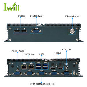 Hoge Kwaliteit Win Linux Fanless Industriële Pc N100 Industriële Embedded Pc Met 2Xlan 6Xcom 6Xusb Voor Gegevensverwerking - Product Image 5