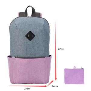 Mochila Escolar de Nailon Ligera y Moderna, Personalizable, Impermeable, Plegable, con Forro de Lona, Cierre de Cremallera, para Viajes al Aire Libre - Product Image 4