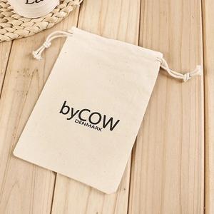 Pochette en mousseline naturelle écologique avec logo personnalisé imprimé, sac en <span class=keywords><strong>coton</strong></span> biologique pour cadeaux, <span class=keywords><strong>café</strong></span>, thé, pain, avec cordon de serrage, sac anti-poussière en mousseline - Product Image 4