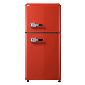 Réfrigérateur rétro pour la maison, congélateur supérieur, réfrigérateur à double porte, réfrigérateur rétro - Product Image 1