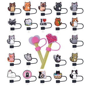 Bán buôn 8mm 10mm Silicone rơm bao gồm PVC thanh phụ kiện thiết kế số lượng lớn đồ trang trí cho ly thủy tinh cho quán bar - Product Image 2